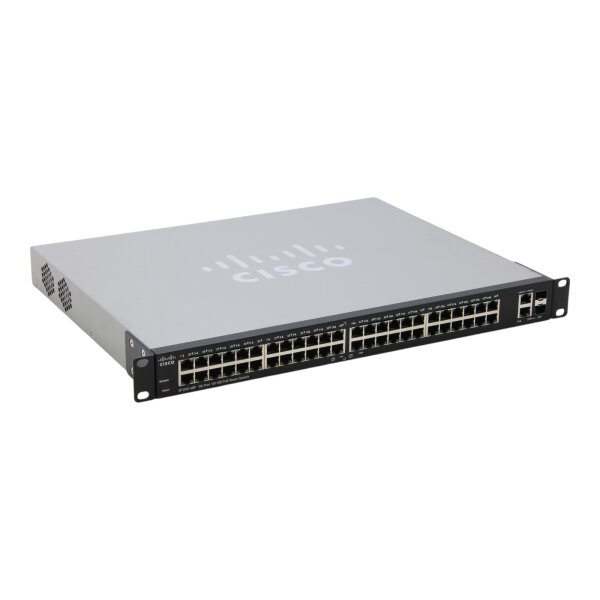 SF200-48P SLM248PT 48-Port RJ-45 10/100 (24x PoE) 2x SFP Gigabit Switch