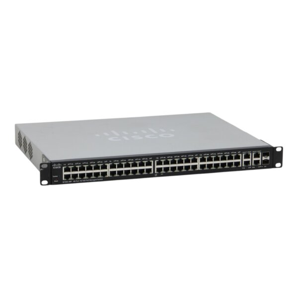 SF300-48P SRW248G4P-K9 48-Port 10/100 RJ-45 PoE 4x GbE RJ-45 2x SFP Switch