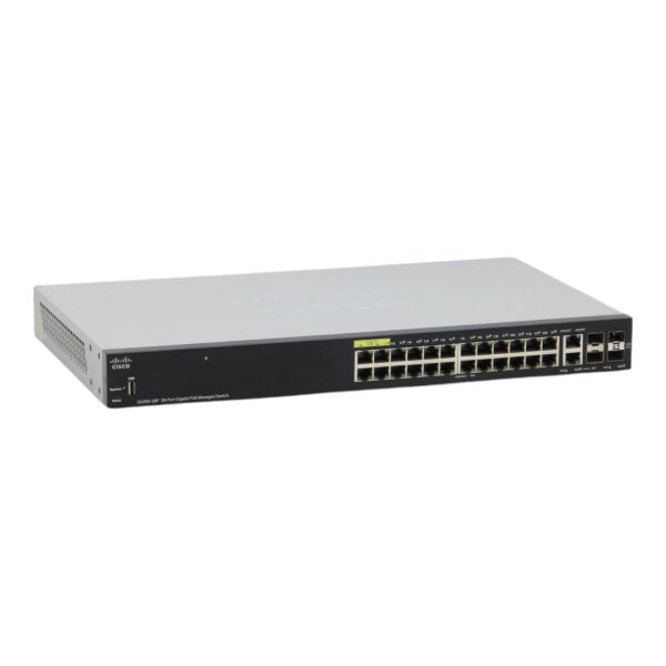 SG350-28P 24-Port RJ-45 PoE+ 4x Gigabit Combo RJ-45/SFP Managed Switch
