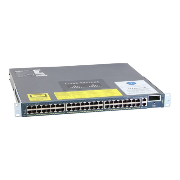 Catalyst WS-C4948-10GE-S 48-Port Gigabit RJ-45 2x 10G X2 Rack Switch