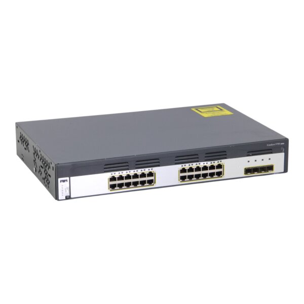 Catalyst WS-C3750G-24TS-S 24x Gigabit Ethernet 4x SFP Switch o. Rack Ears