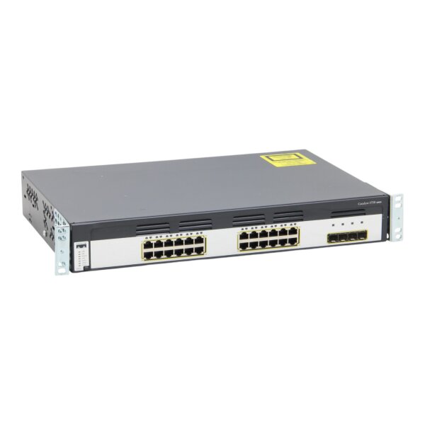 WS-C3750G-24TS-E 24-Port RJ-45 4x SFP 32Gbps Layer 2/3 Managed Switch