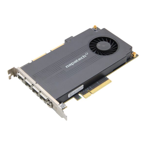 NetScout NT403E-4 PTP 10GbE Quad Port SFP+ SmartNIC Network Adapter
