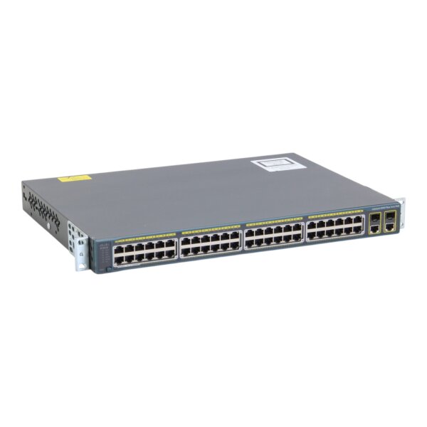 Catalyst WS-C2960+48PST-L 48-Port RJ-45 PoE 2x SFP Layer 2 Switch