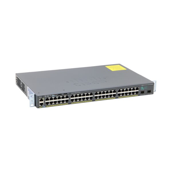 WS-C2960X-48TD-L 68-100466-02 48-Port RJ-45 2x 10GbE SFP+ Managed Switch