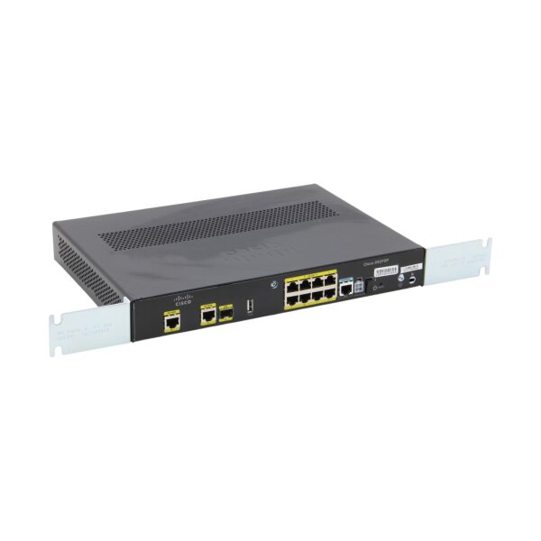 C892FSP/K9 800-37585-02 8-Port RJ-45 2x WAN 1x SFP ISR Router m. Rack Ears