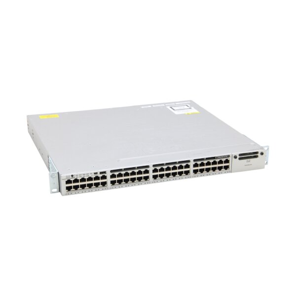WS-C3850-48P-E 48-Port RJ-45 PoE+ Red. PSU Layer 3 Gigabit Managed Switch