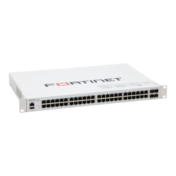 FS-448E 48-Port RJ-45 4x 10GbE SFP+ Red. PSU L3 Managed Rack Switch