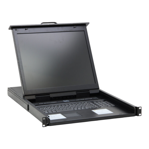 IPC KVM-1908 8-Port VGA PS/2 QWERTZ 19" Rack LCD KVM Konsole Console