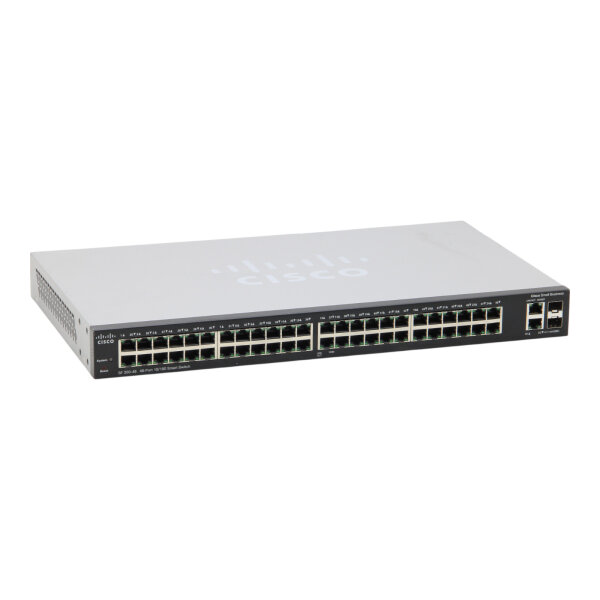 SF200-48 SLM248GT 48-Port 10/100 RJ-45 2x SFP Fast Ethernet Switch