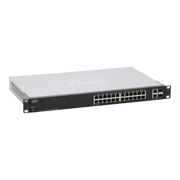 SF200-24 SLM224GT 24-Port 10/100 RJ-45 2x SFP Fast Ethernet Switch
