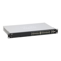 SF200-24 SLM224GT 24-Port 10/100 RJ-45 2x SFP Fast...