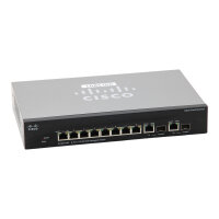 SF302-08P 8-Ports 10/100 RJ-45 PoE 2x SFP Fast Ethernet...