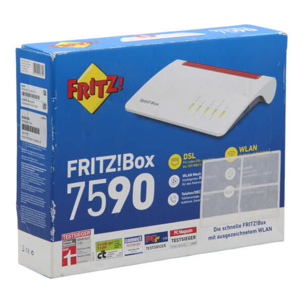 Fritz!Box 7590 VDSL/DSL WLAN MU-MIMO 5x RJ-45 Modem Router DECT in OVP