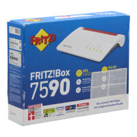 Fritz!Box 7590 VDSL/DSL WLAN MU-MIMO 5x RJ-45 Modem...