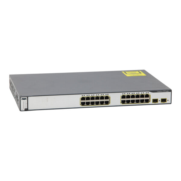 Catalyst WS-C3750-24TS-S 24-Port 10/100 RJ-45 2x GbE SFP L3 Managed Switch