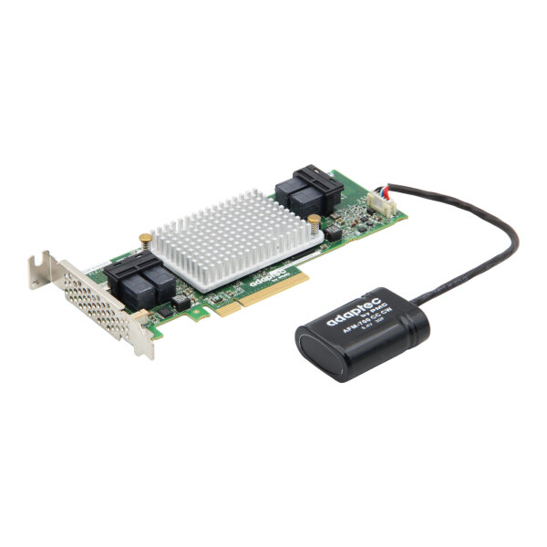 ASR-81605ZQ 12Gb/s SAS/S-ATA 1GB PCIe 3.0 x8 Low Profile RAID Controller + BBU