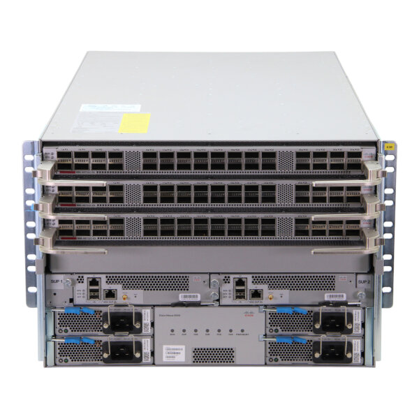 Nexus N9K-C9504 3x N9K-X9732C-EX 2x N9K-SUP-B+ 4x N9K-C9504-FM-E Switch