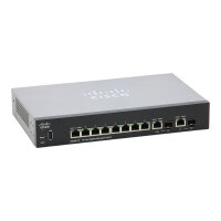 SG350-10-K9 8-Port GbE RJ-45 2x SFP Managed Gigabit...