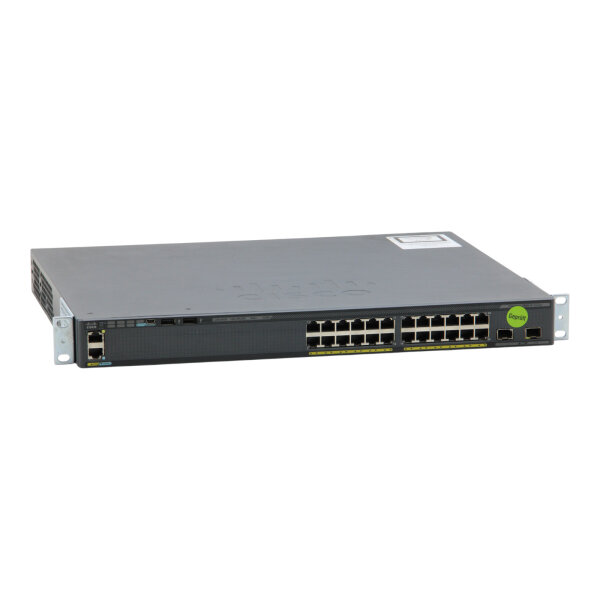 WS-C2960X-24PD-L 24-Port GbE PoE+ RJ-45 2x 10GbE SFP+ STACK Managed Switch