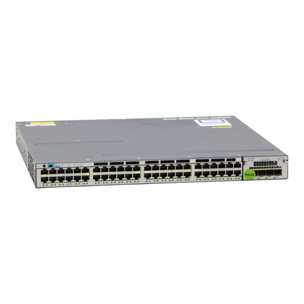 Catalyst WS-C3750X-48PF-S 48-Port 1GbE RJ-45 PoE+ C3KX-NM-1G Switch without PSU