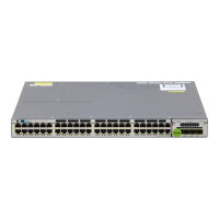 Catalyst WS-C3750X-48PF-S 48-Port 1GbE RJ-45 PoE+ C3KX-NM-1G Switch without PSU