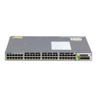 WS-C3750X-48PF-E 48-Port GbE RJ-45 PoE+ 4x SFP Managed Switch without PSU