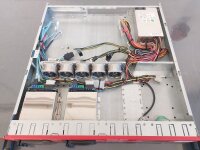 19" Rack Server Gehäuse Chassis 1U 4 x 2,5" SFF mATX 300W + Rail Kit